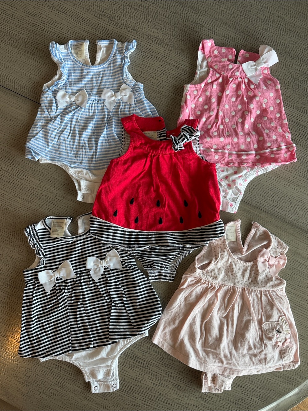 Baby Girl Summer Romper Bundle - 12 months